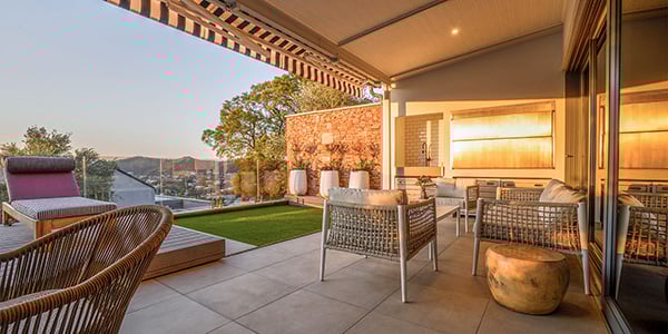 The Weinberg Urban Pod, terrace, Windhoek, Namibia